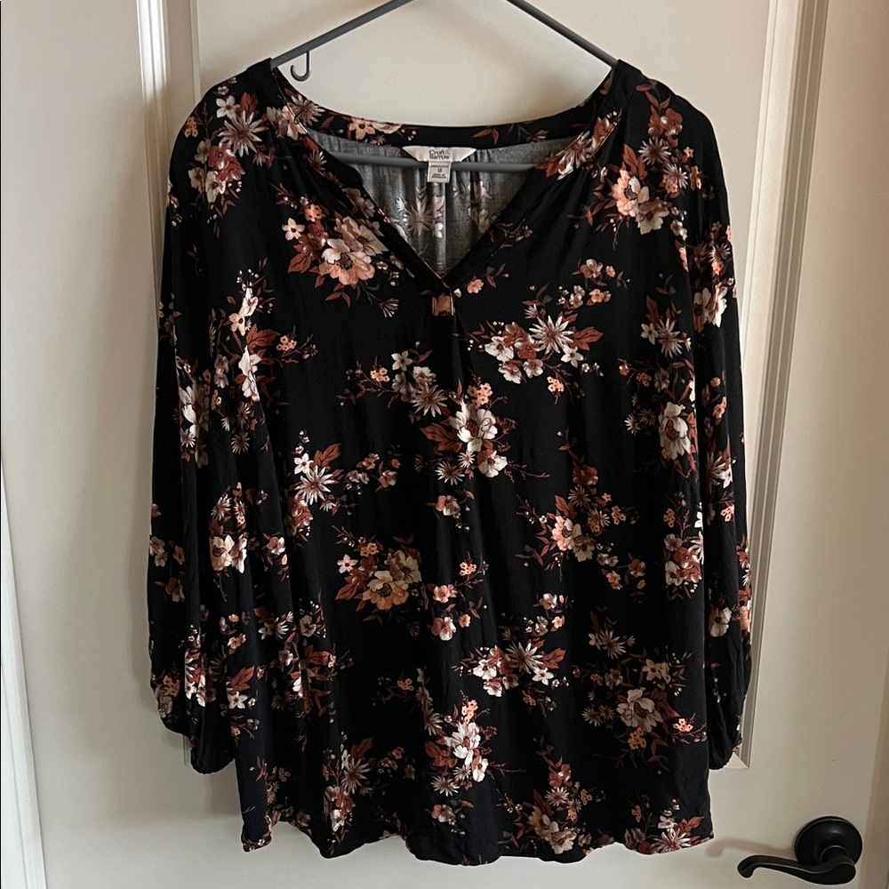 Croft & Barrow Floral Top.